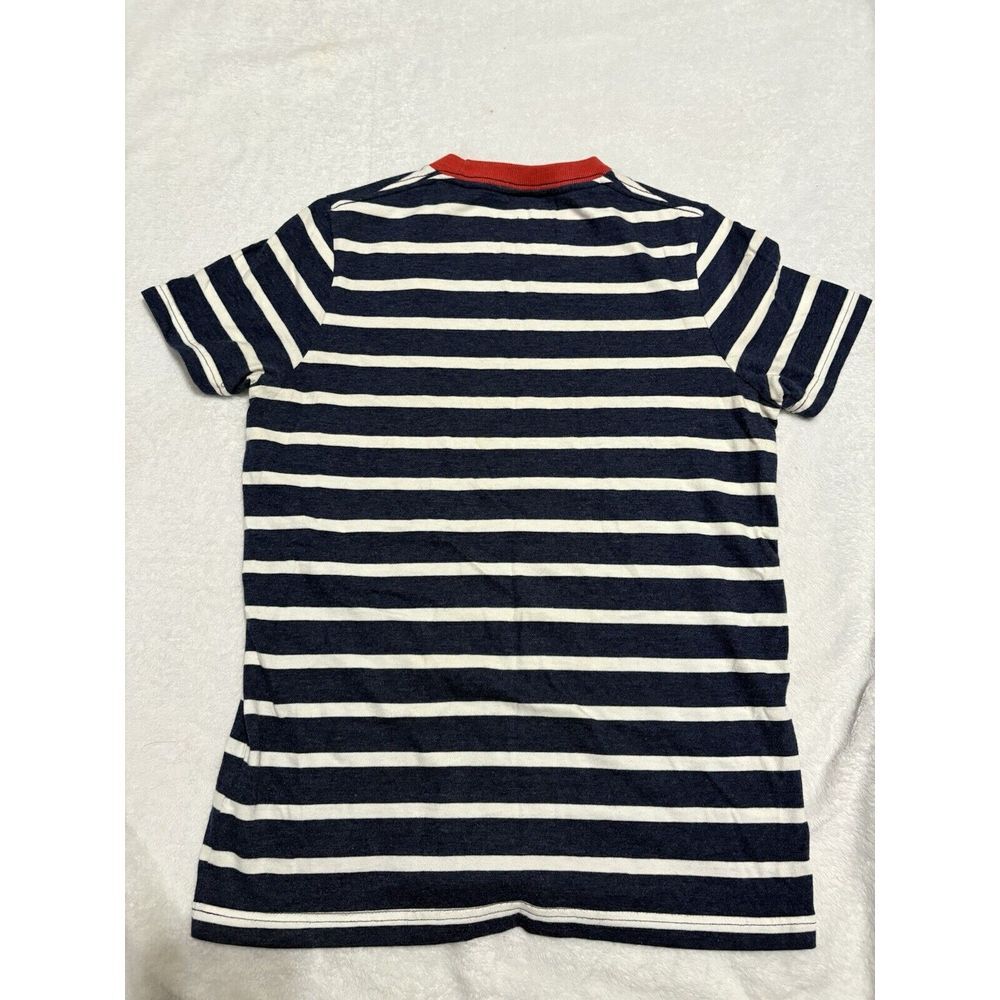 Youth Medium Hollister‎ Tee Striped Navy White Red - Picture 2 of 5